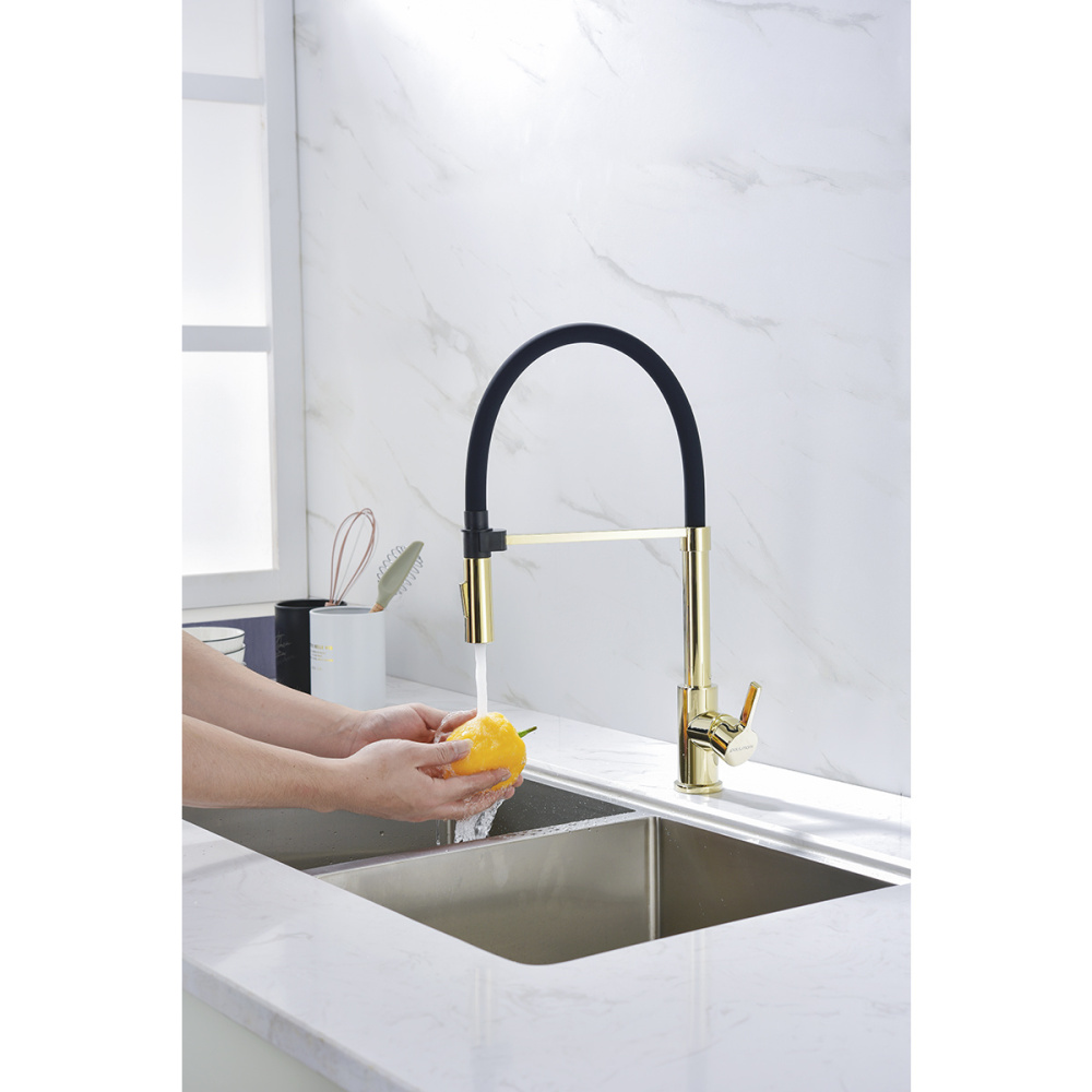 Смеситель для кухни Paulmark Halt (Ha214021-G) золото