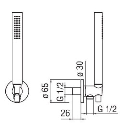 Душевой гарнитур Nobili (AD146/37CR)