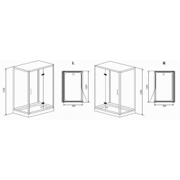 Душевая кабина 120x90x220 Timo (Puro H-511)