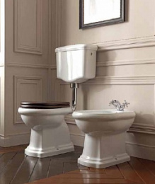 Механизм смыва для навесного среднего бачка Kerasan Retro 751390 (хром)