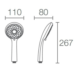 Душевая лейка Jacob Delafon Beat E76906-CP