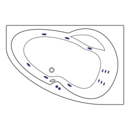 Фото Excellent Newa WAEX.NEP16.LINE Ванна 160x95 P "LINE" (хром)