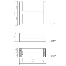 Держатель туалетной бумаги Decor Walther Brick (0590634) никель