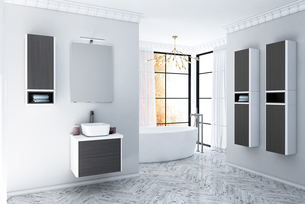 Фото Модуль для шкафа Aquaton Брук открытый дуб ферр (1A202603BCDF0)