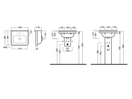 Раковина подвесная Hatria Erika Pro (YXBJ01) белый