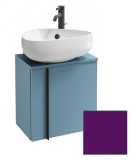 Тумба под раковину Jacob Delafon Nouvelle Vague 45 см, EB3045D-F26, цвет сливовый глянцевый, правая