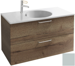 Фото Тумба под раковину Jacob Delafon Odeon Rive Gauche 90 см, EB2523-RX-M50, цвет голубой шторм матовый,