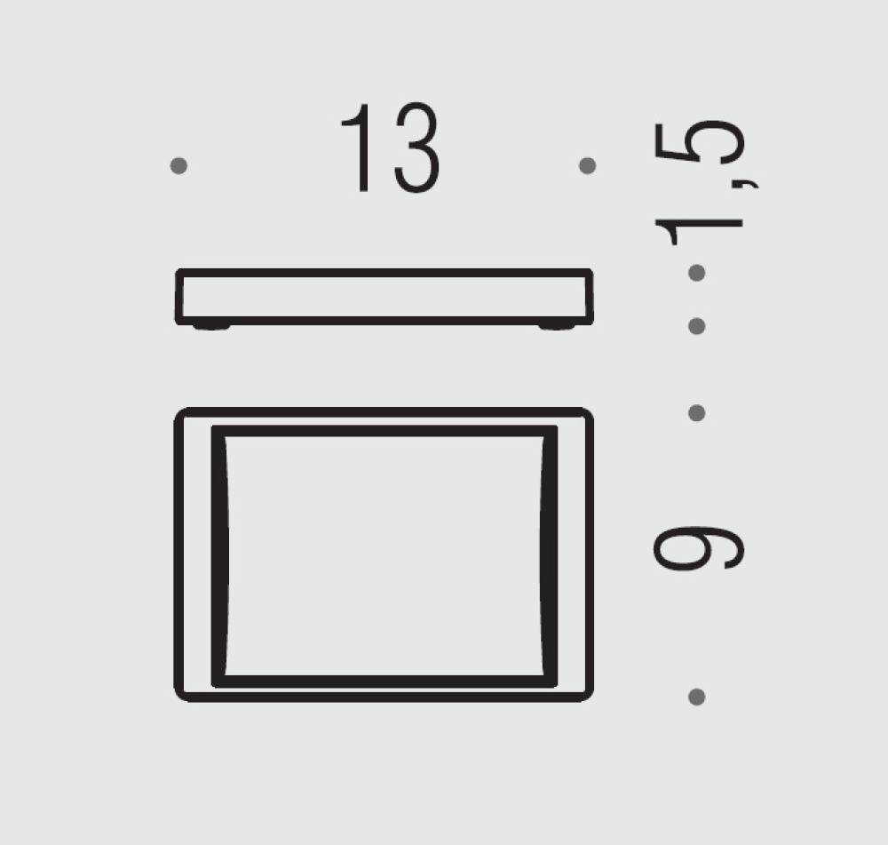 Фото Мыльница металлическая Colombo Look (B1642.CR) настольная, хром