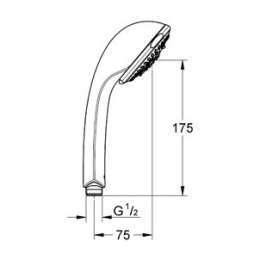 Ручной душ Grohe Relexa 28795 000 Massage