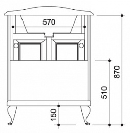 Caprigo Порто 70 NOCE SCURO