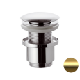 Донный клапан без перелива 1”1/4 Remer 904CC2114BG, золото брашированное