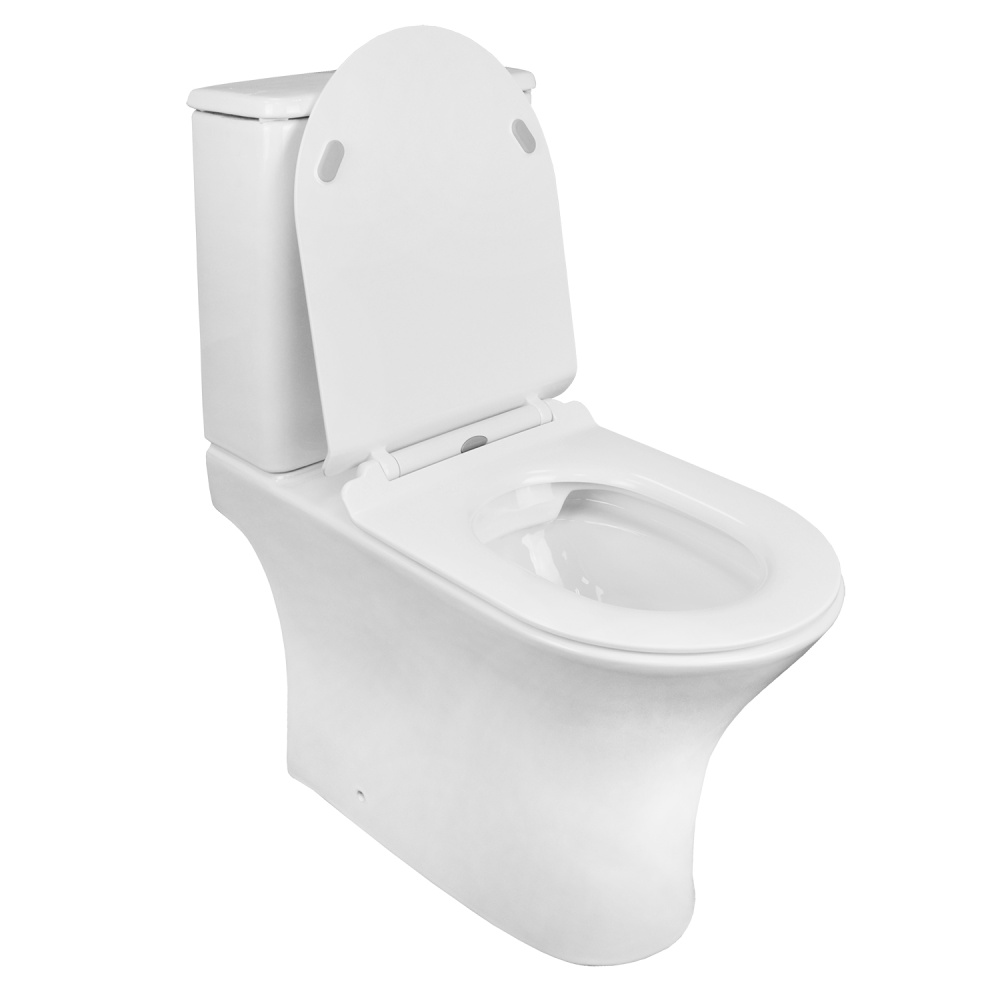 Фото Унитаз-компакт Azario FRETTA ROUND (AZ-1038A) Белый