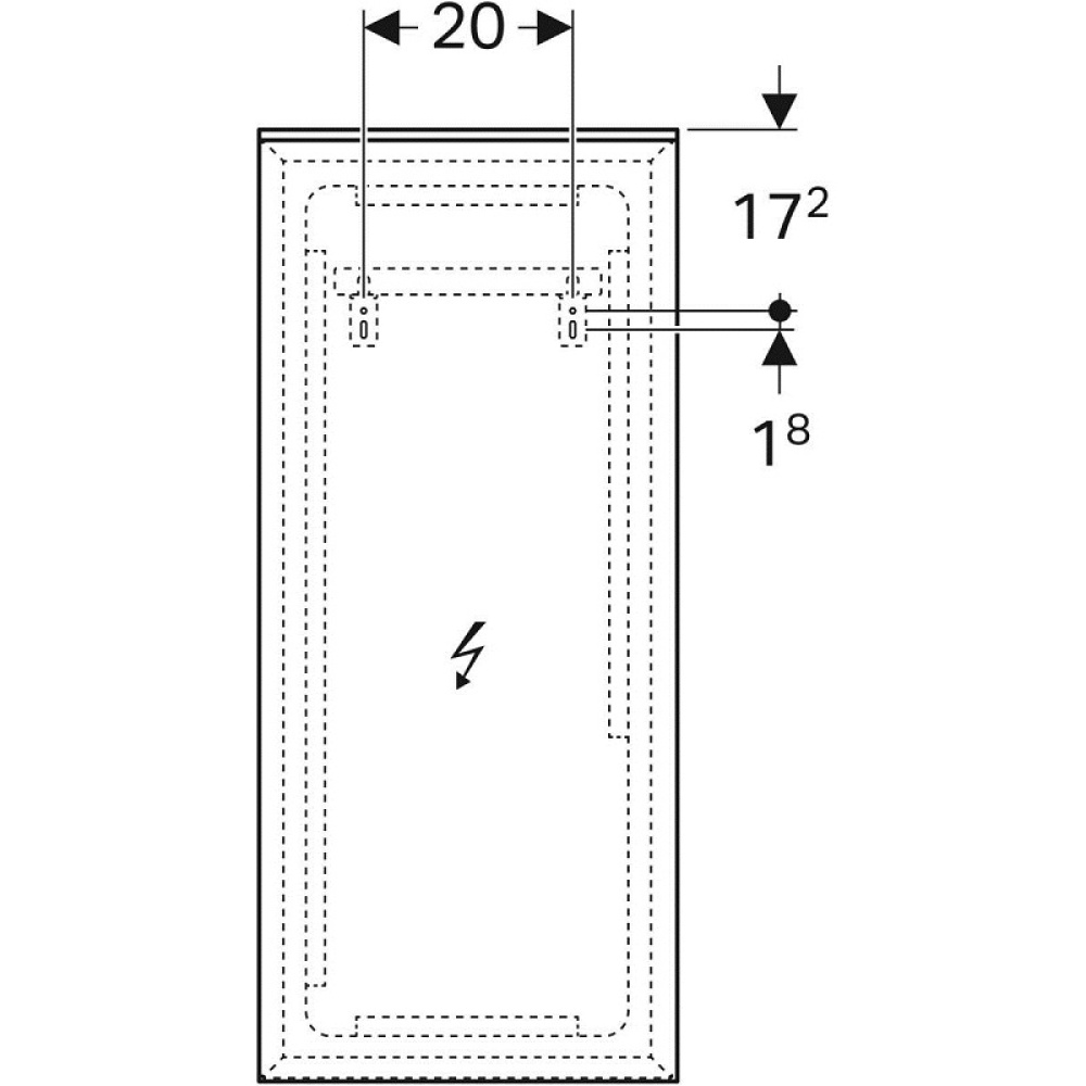 Фото Geberit Xeno2 500.520.00.1 Зеркало, с подсветкой