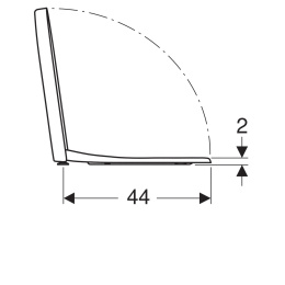 Geberit Renova Plan 500.838.01.1 Сиденье и крышка для унитаза