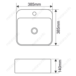MELANA Раковина MLN-A423B