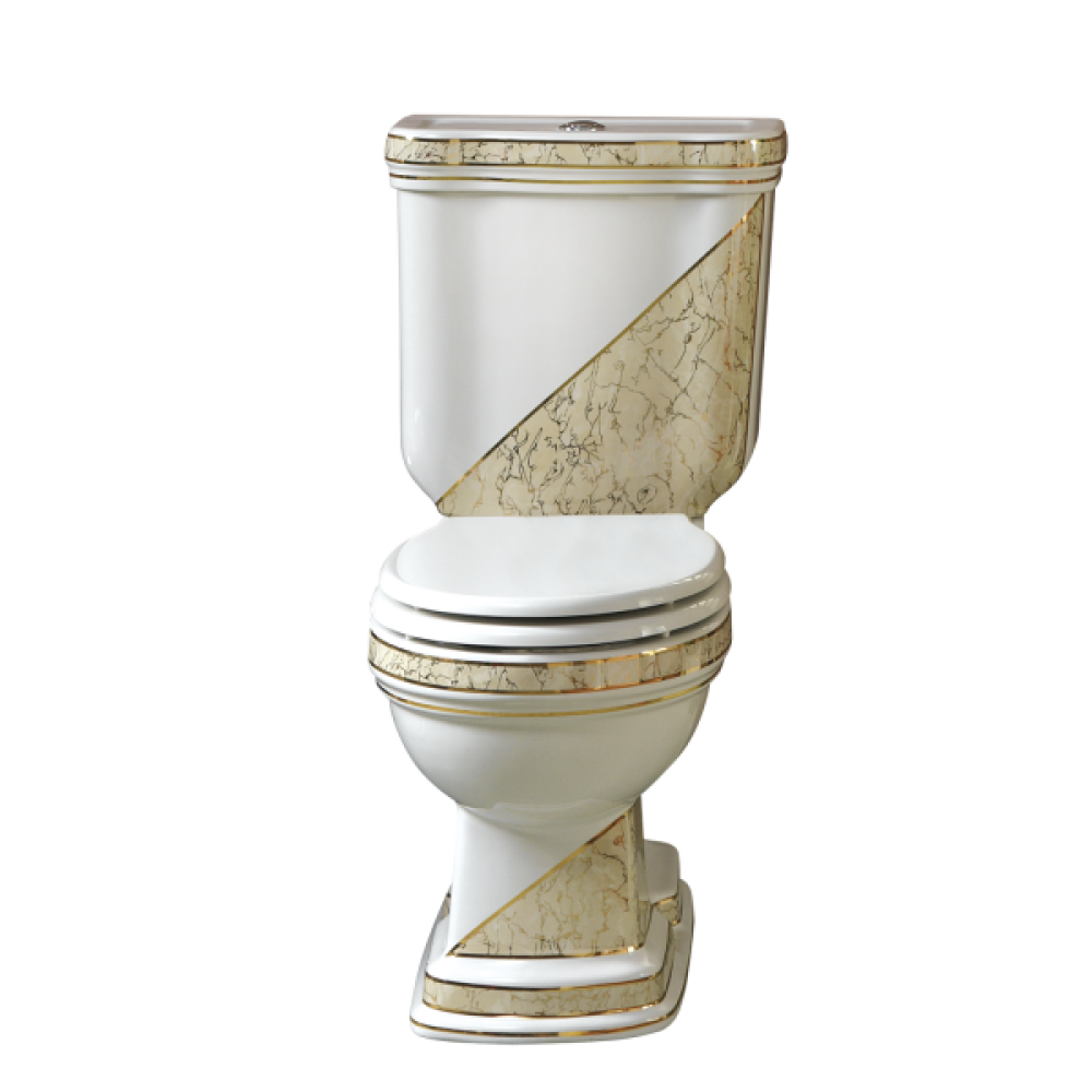 CREAVIT KLASIK KL310-11CB00E-PB00 (KL310.001E0) Декор DIAG./BEJ Чаша унитаза