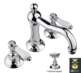 Фото Смеситель Nicolazzi Dames Anglaises 1409GB18 для раковины, гальваническое золото, ручки Dames Anglai