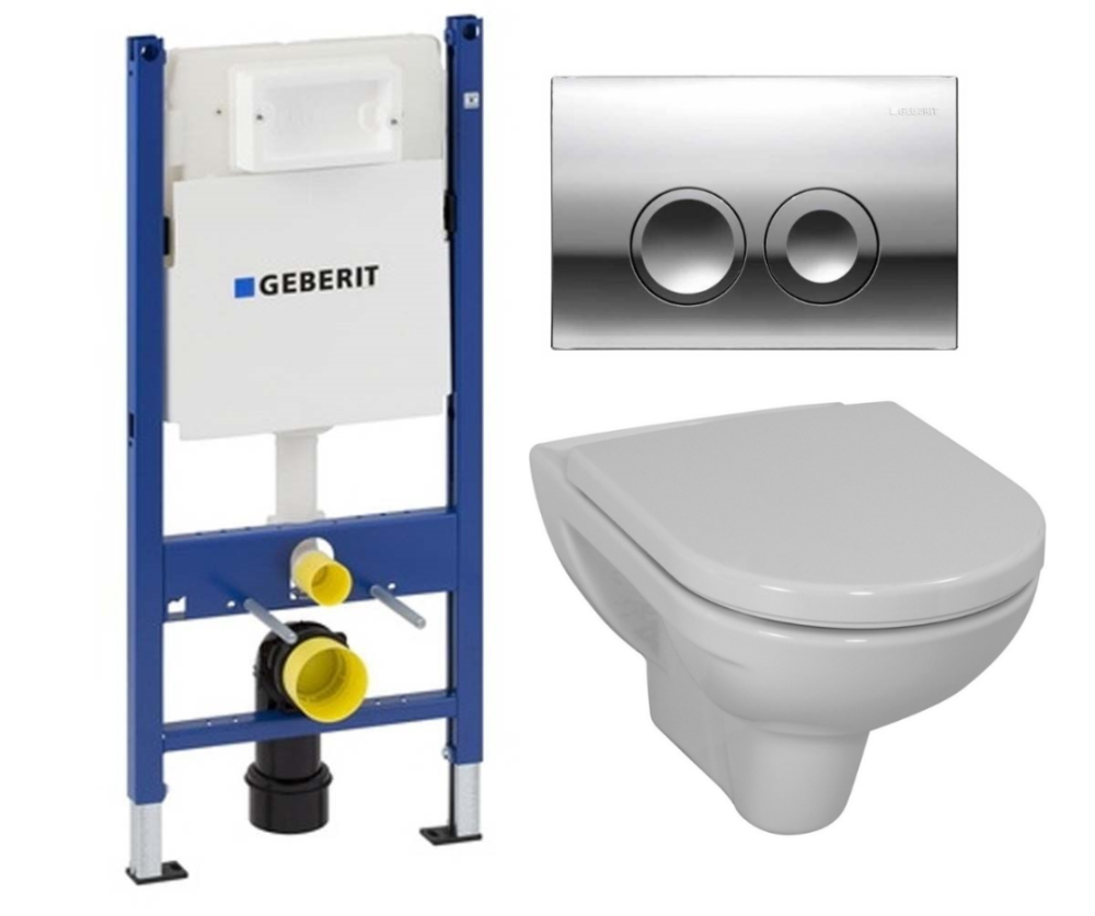 Инсталляция Geberit с унитазом Laufen Pro 8.2095.0.000.000.1, сиденье микролифт