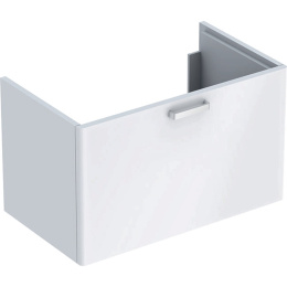 Тумба под раковину Geberit Renova Plan 879090000, 78 см, цвет белый глянцевый