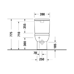 Унитаз напольный Duravit Durastyle 2182090000