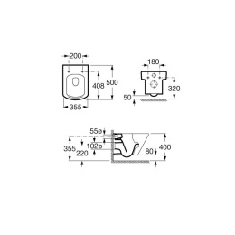 Фото Унитаз подвесной Roca Hall (346627000) белый