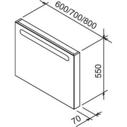 Зеркало Ravak (X000000547)