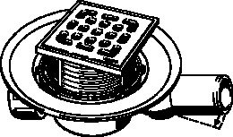 Душевой трап Viega Advantix (557119+21986) бронза, серый