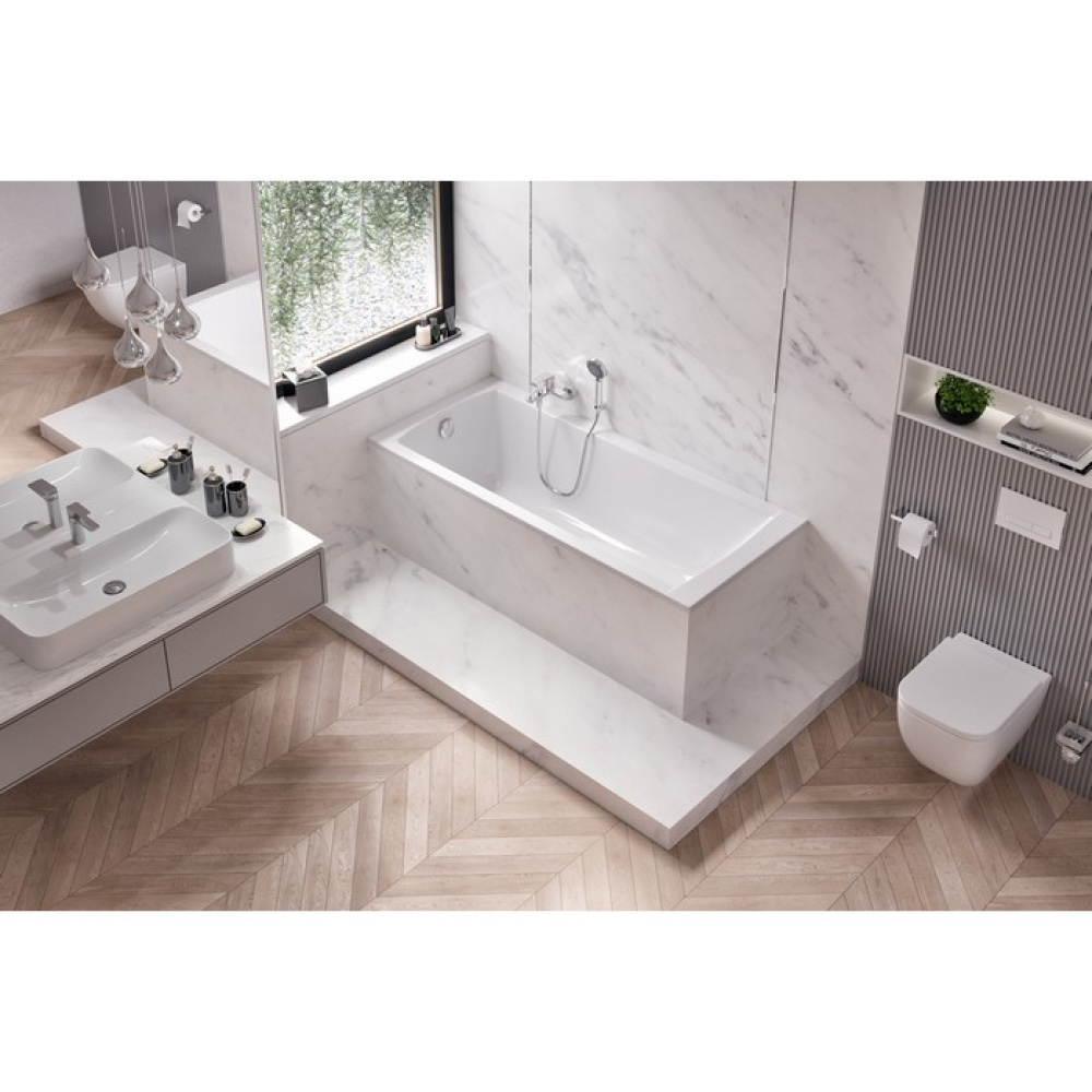 Акриловая ванна 160x70 Excellent (WAEX.AQU16WH), прямоугольная