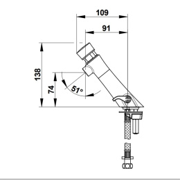 Фото Смеситель порционный Presto Neo 68402 хром