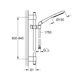Душевой гарнитур Grohe Rainshower Icon (27277001) хром