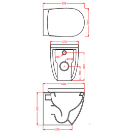 Унитаз безободковый ArtCeram File 2.0 (FLV005 39 00) коричневый
