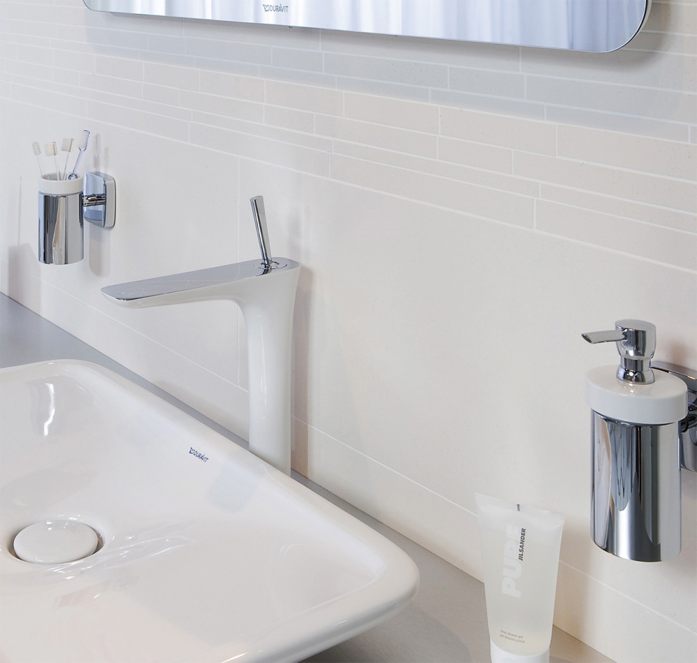 Фото Дозатор для жидкого мыла Hansgrohe PuraVida (41503000) хром