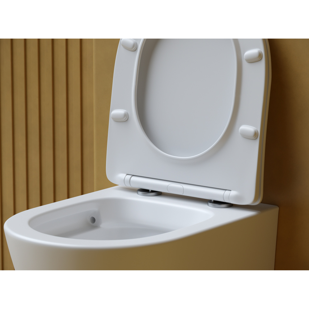 Подвесной унитаз Ceramica Nova Balearica CN6000MW Rimless с сидением