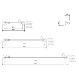 Держатель для полотенца Decor Walther Classic (0510130), никель