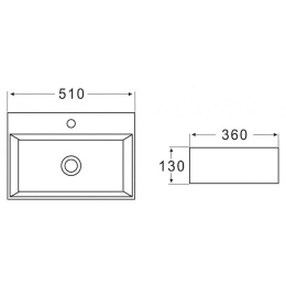 Накладная раковина BelBagno BB1340