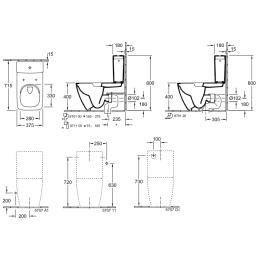 Унитаз напольный Venticello Plus 4612 R0R1