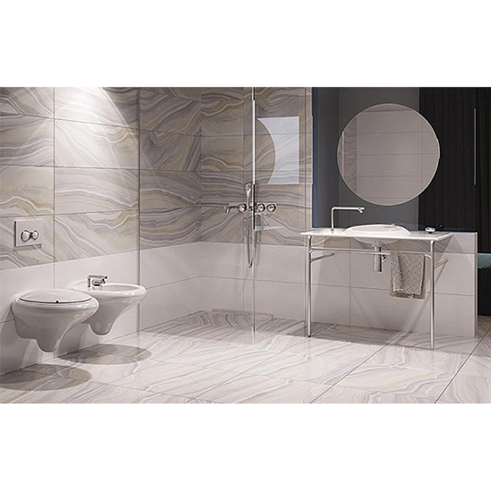 Раковина с консолью, зеркалом и смесителем Vitra Istanbul (4519B403-6142/61275/A42304)
