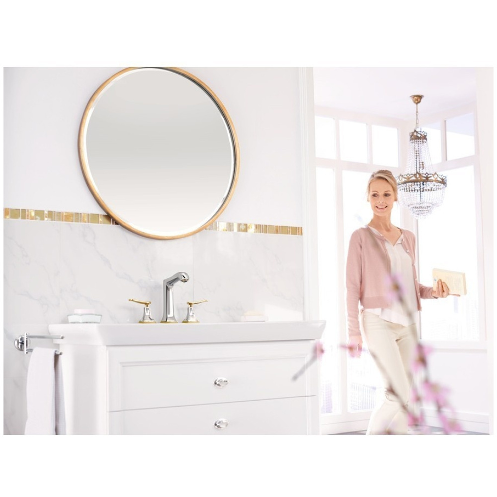 Смеситель для раковины на 3 отверстия 31331090 Hansgrohe Metropol Classic (хром, золото)