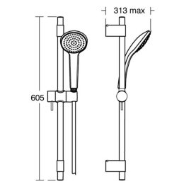Душевой гарнитур Ideal Standard Idealrain Pro (B9833AA) хром
