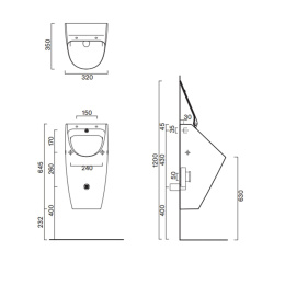 Писсуар Catalano Comfort (0932640001) белый