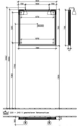 Фото Зеркало C3268000 VILLEROY&BOCH More to see, 800 x 750 x 50 175 мм