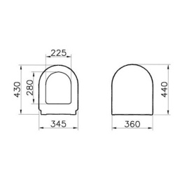 Сиденье для унитаза Vitra Zentrum (94-003-001) белый