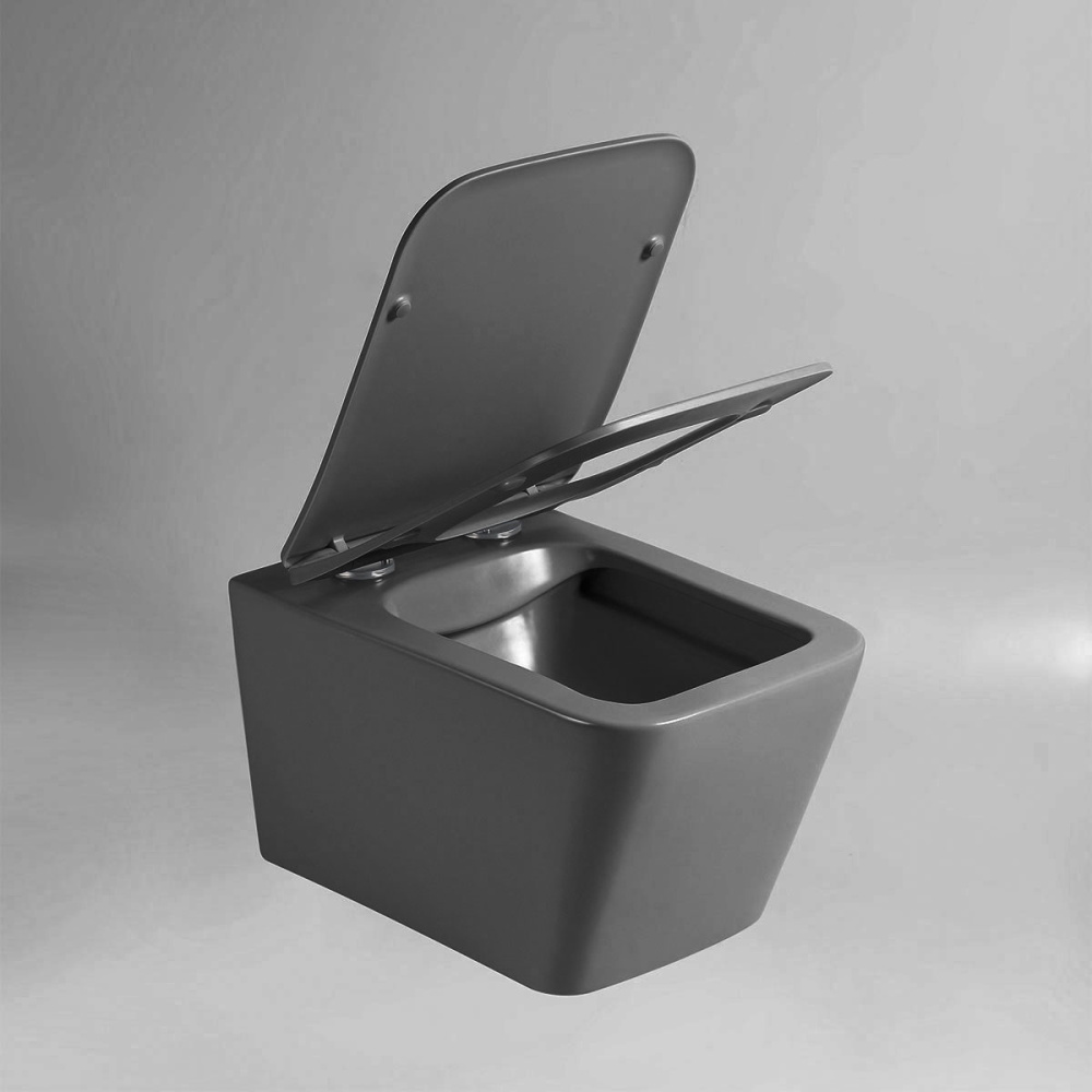 Унитаз подвесной Vincea Q-Line (VT1-12MA) антрацит матовый