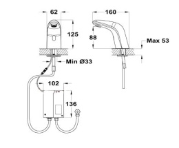 Фото Teka Tektronic 753000400 Смеситель для раковины
