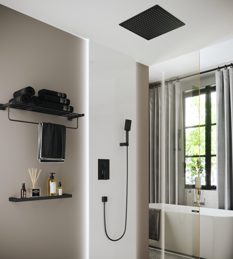 Фото Душевая система встроенная Timo Selene SX-2029/03SM черный