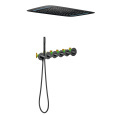Душевая система встроенная с термостатом Timo Saona SX-2319/03SM черный