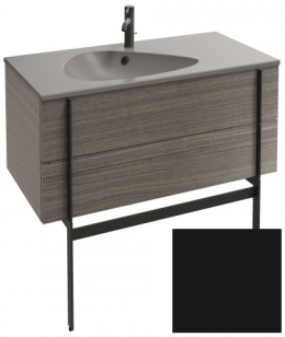 Тумба под раковину Jacob Delafon Nouvelle Vague 100 см, EB3032-274, цвет - черный глянцевый