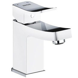 Смеситель WasserKRAFT ALLER 1063WHITE для раковины, комбинированное покрытие