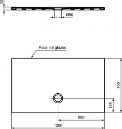 Душевой поддон 120X70 см Ideal Standard STRADA T2576YK