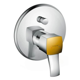 Смеситель для ванны 31345090 Hansgrohe Metropol Classic (хром, золото)